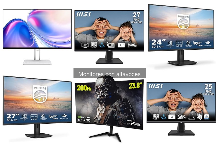 Mejores monitores con altavoces: opiniones de usuarios