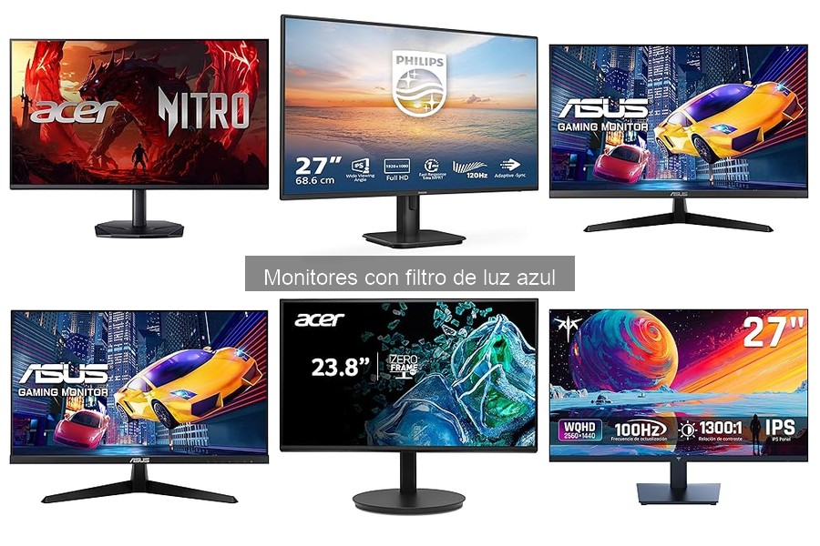 Mejores monitores con filtro de luz azul para teletrabajo