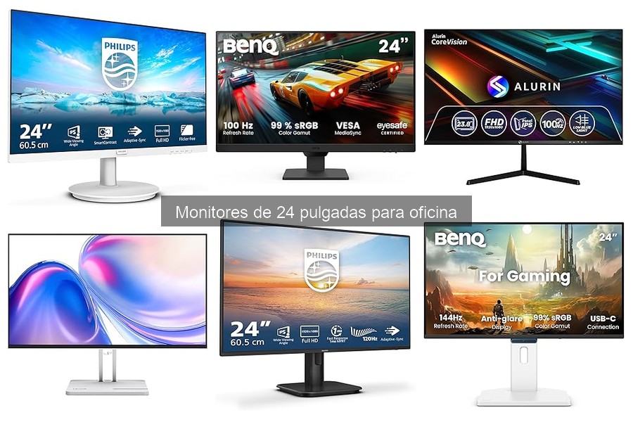 Mejores monitores de 24 pulgadas para teletrabajo en 2023