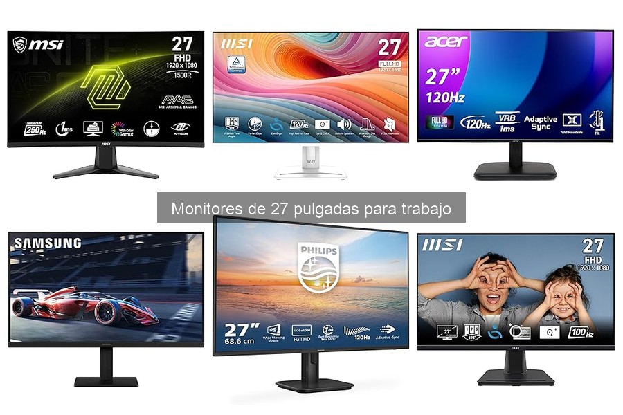 Mejores monitores de 27 pulgadas para diseño gráfico