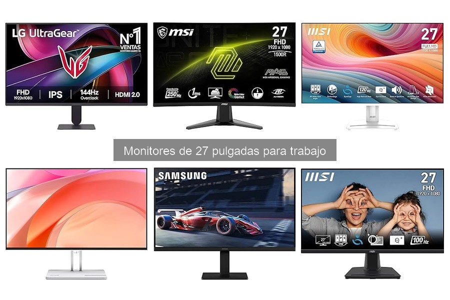 Mejores monitores de 27 pulgadas para teletrabajo 2023