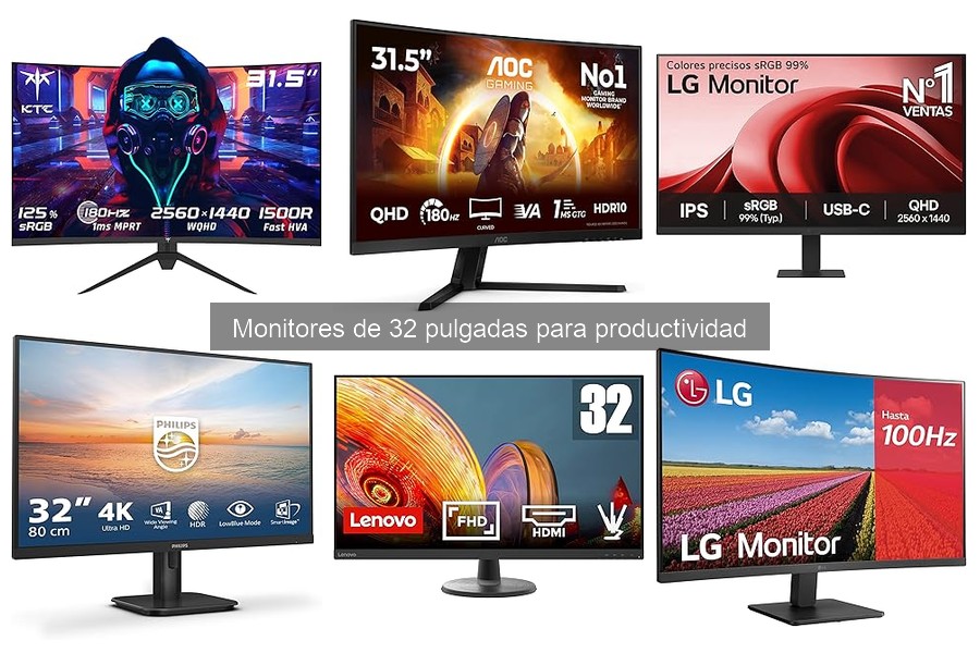 Mejores monitores de 32 pulgadas para teletrabajadores