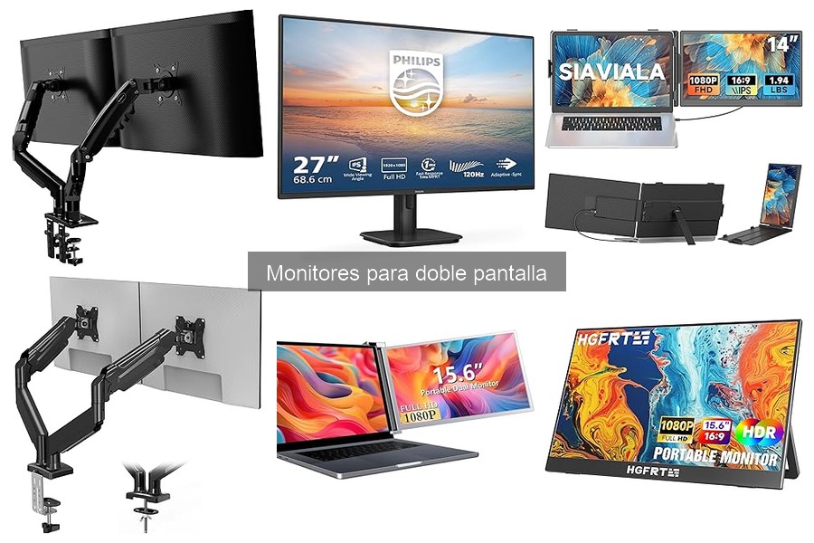 Mejores monitores para trabajo y teletrabajo con doble pantalla