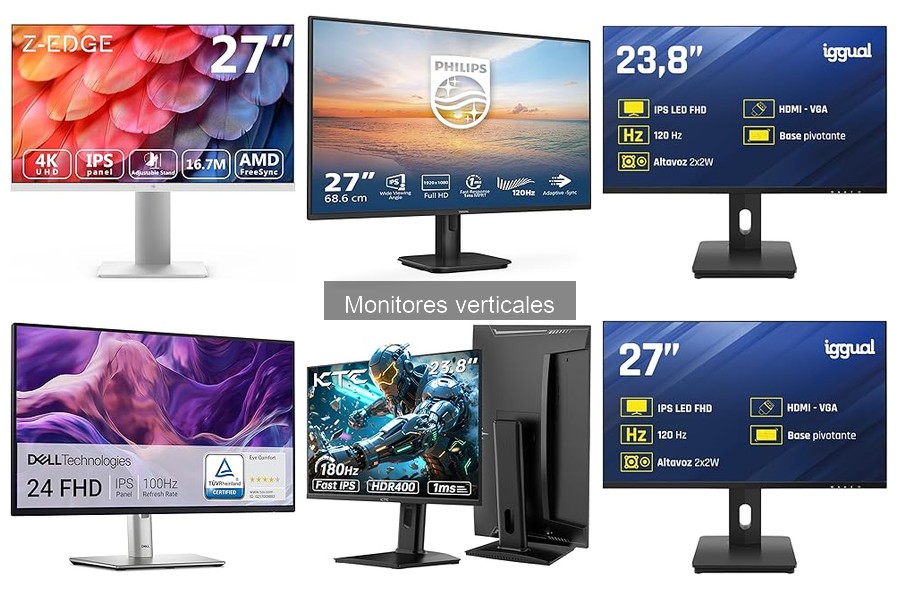 Mejores monitores verticales para programadores en 2024