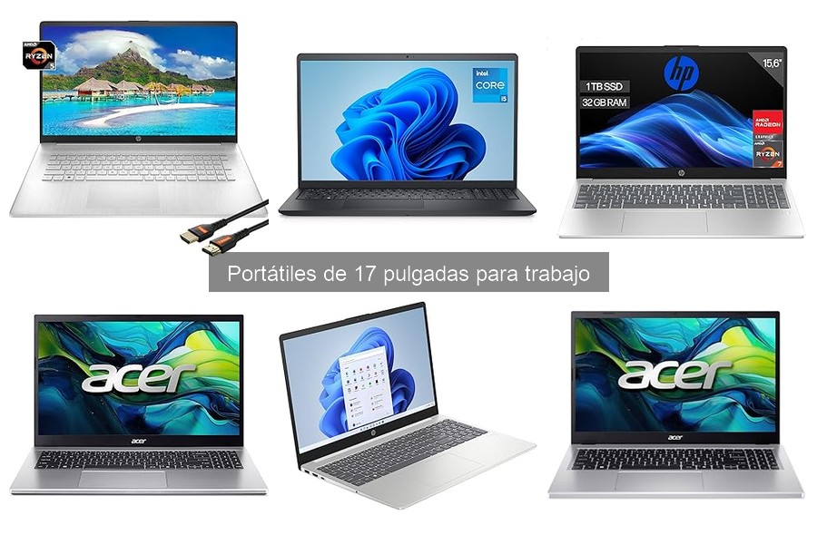 Mejores portátiles de 17 pulgadas para diseñadores gráficos