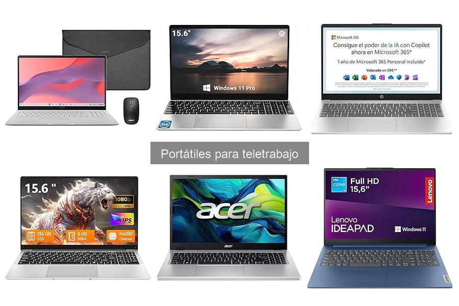 Mejores portátiles para profesionales creativos en teletrabajo