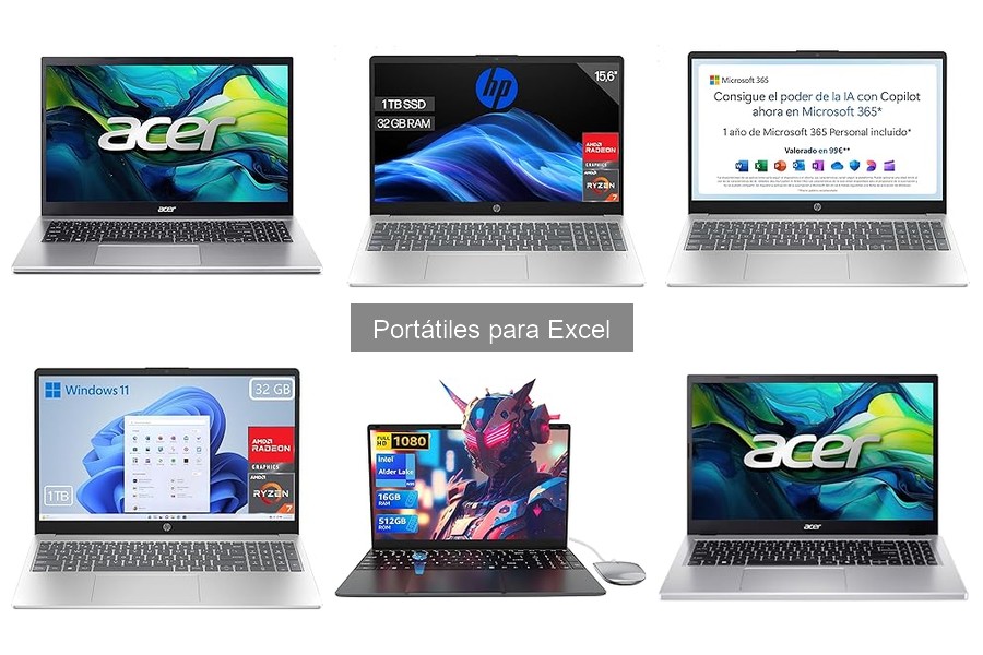 Mejores portátiles para trabajar con Excel en 2023