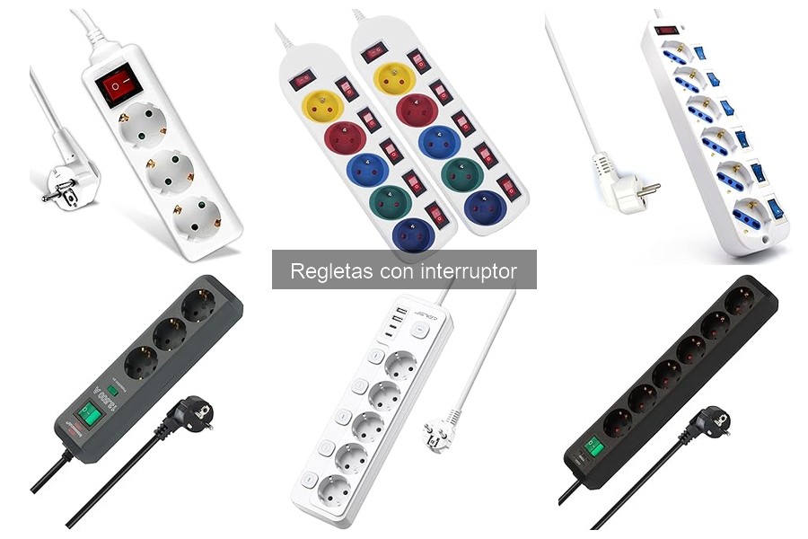 Mejores regletas con interruptor para teletrabajo en casa