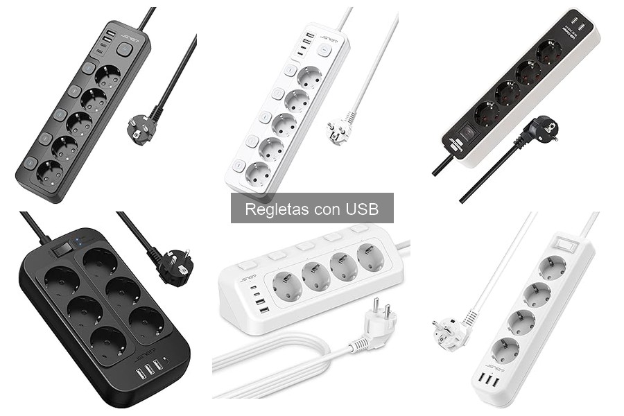 Mejores regletas con USB para teletrabajo en 2023