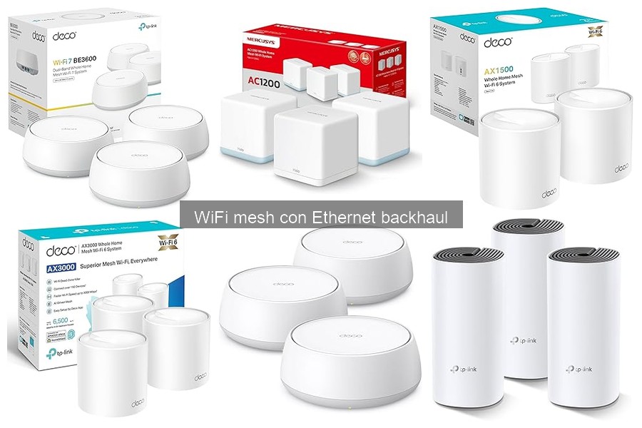 Mejores sistemas WiFi mesh con Ethernet backhaul en 2023