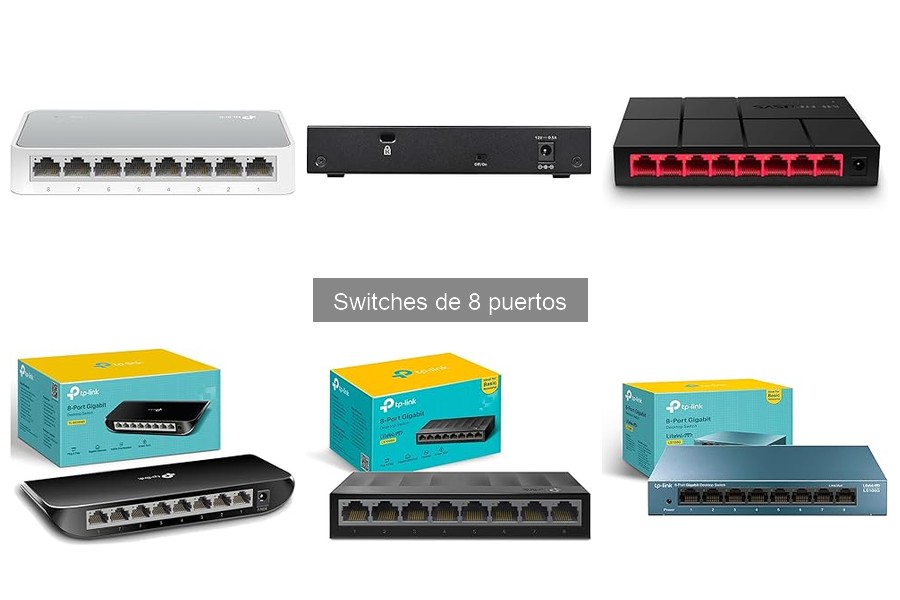 Mejores switches de 8 puertos para teletrabajo en 2023
