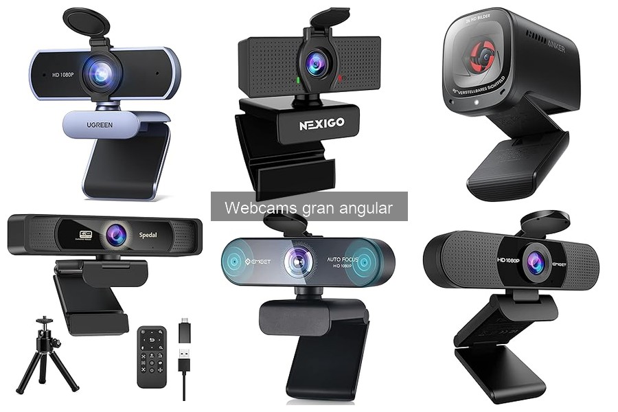 Mejores webcams gran angular para streaming en 2024
