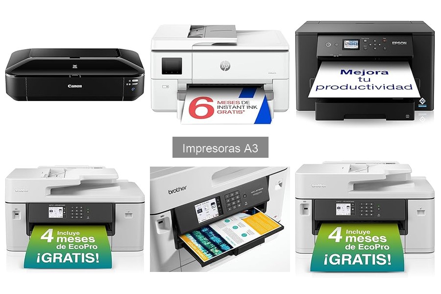 Opiniones sobre impresoras A3: Brother y HP comparadas