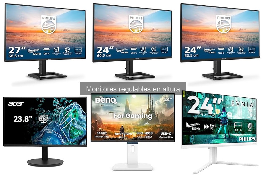 Opiniones sobre monitores regulables en altura para oficina