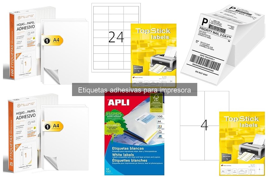 Personaliza tus Etiquetas Adhesivas para Impresora Fácilmente