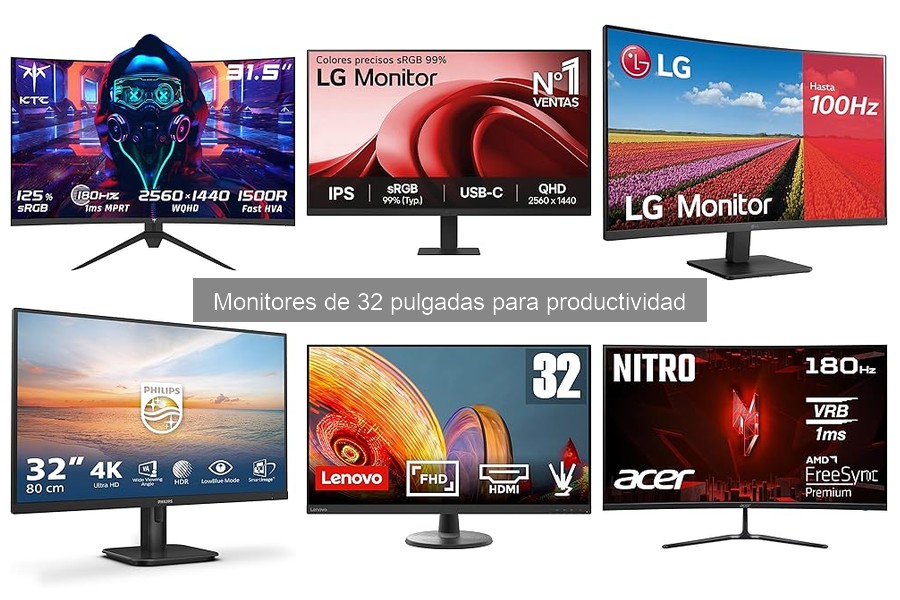 Precio promedio de monitores de 32 pulgadas y dónde comprarlos