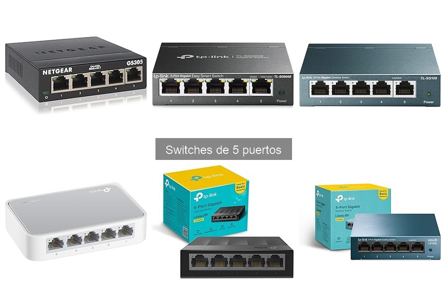 Precio y dónde comprar switches de 5 puertos