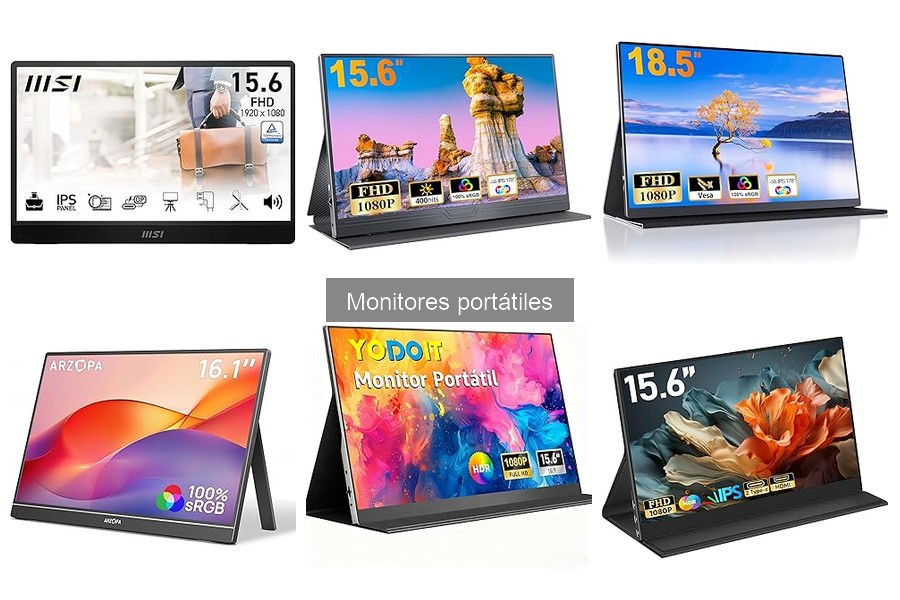 Precios promedio de monitores portátiles en 2023