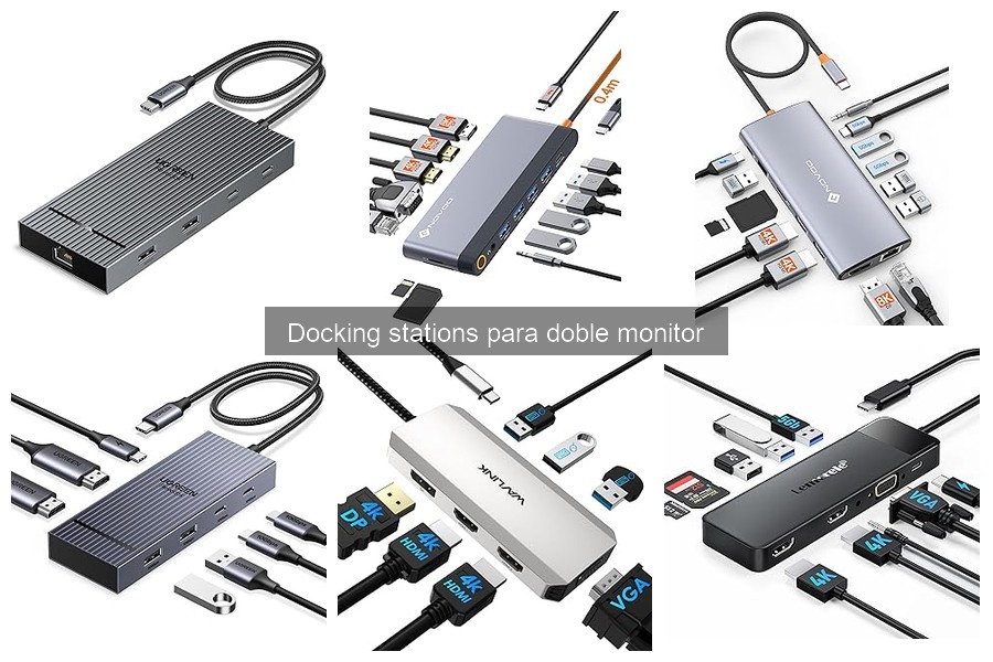 Problemas comunes al usar docking stations para doble monitor