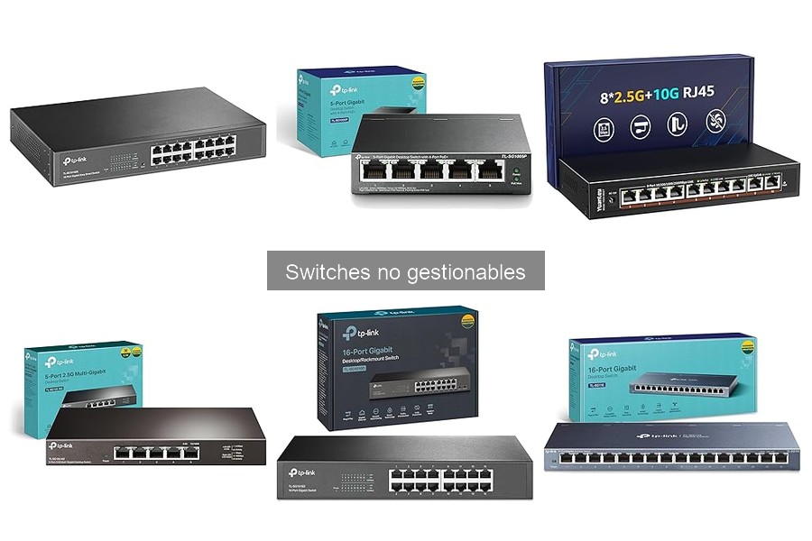 Problemas comunes al usar switches no gestionables