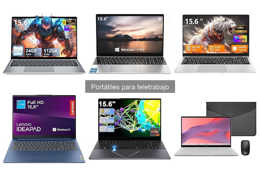 Problemas comunes con portátiles para teletrabajo y soluciones