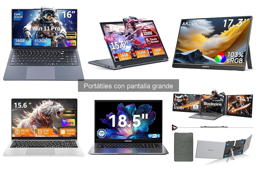 Problemas comunes de portátiles con pantalla grande