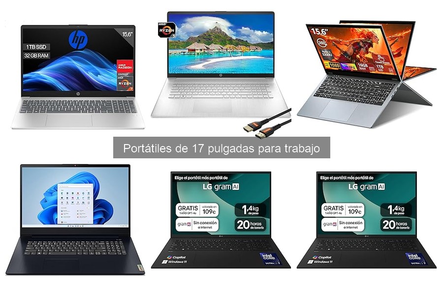 Problemas comunes de portátiles de 17 pulgadas en oficina