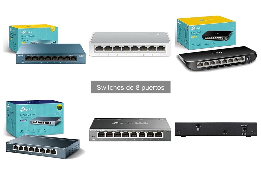 ¿Qué es un switch de 8 puertos? Guía y usos