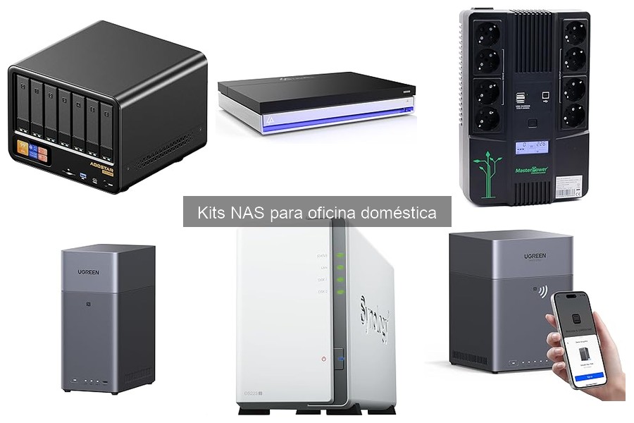 ¿Qué incluye un kit NAS típico para oficina doméstica?