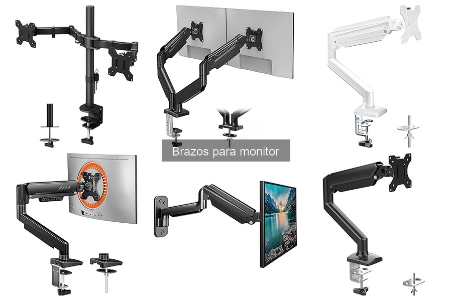 ¿Qué peso soportan los brazos para monitor? Guía simple