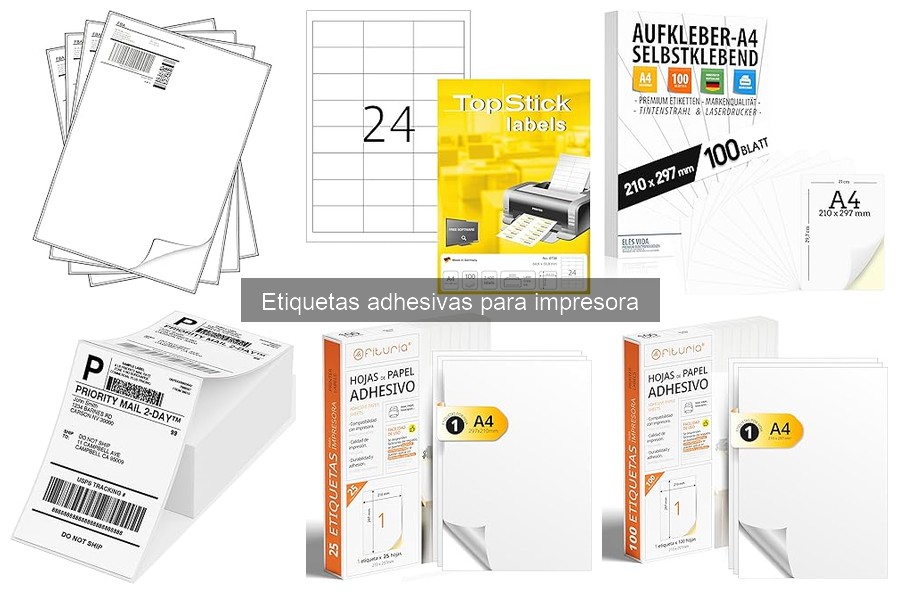 ¿Qué son las etiquetas adhesivas para impresora?