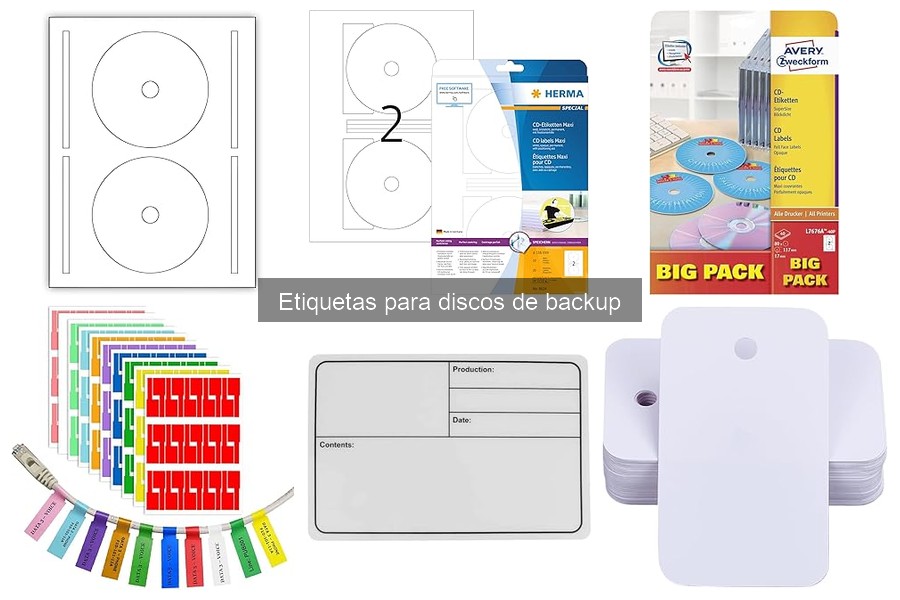 ¿Qué son las etiquetas para discos de backup? Descúbrelo aquí