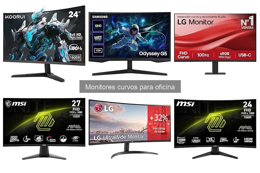 ¿Qué tamaño de monitor curvo necesitas para tu oficina?