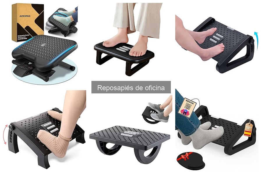 Reposapiés ajustables: ¿Cuándo son necesarios en la oficina?