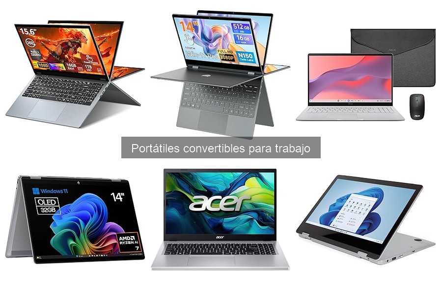 Requisitos técnicos para portátiles convertibles en diseño gráfico