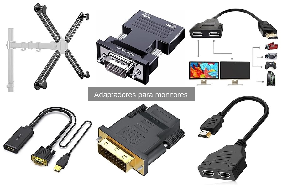 Tipos de adaptadores para monitores: HDMI, VGA, DVI y más