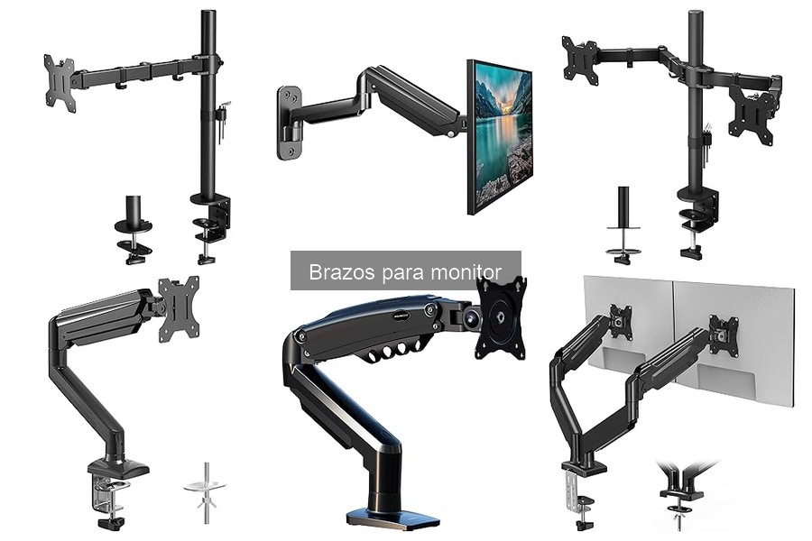 Tipos de brazos para monitor: guía sobre sus características