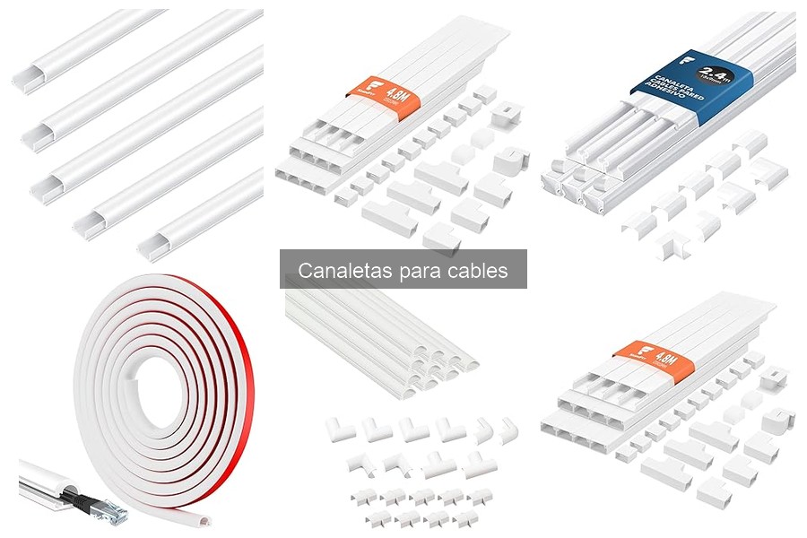 Tipos de canaletas para cables y sus usos en oficina
