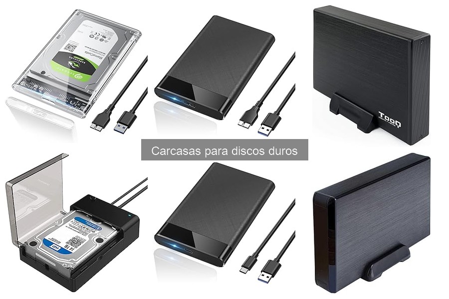 Tipos de carcasas para discos duros: diferencias y usos