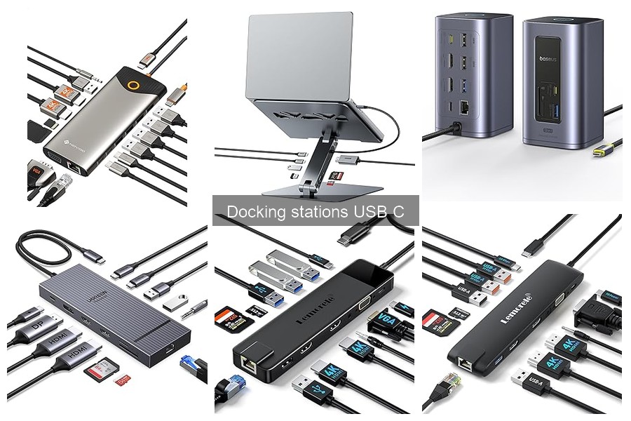 Tipos de conexiones en docking stations USB C para oficina