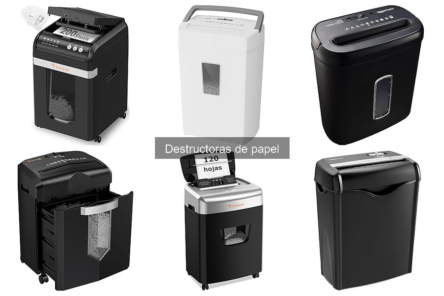 Tipos de destructoras de papel: guía de cortes y usos