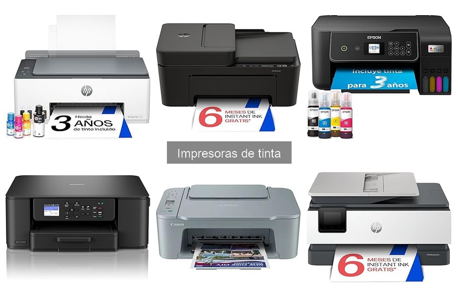 Tipos de impresoras de tinta: ¿Cuál elegir para tu oficina?