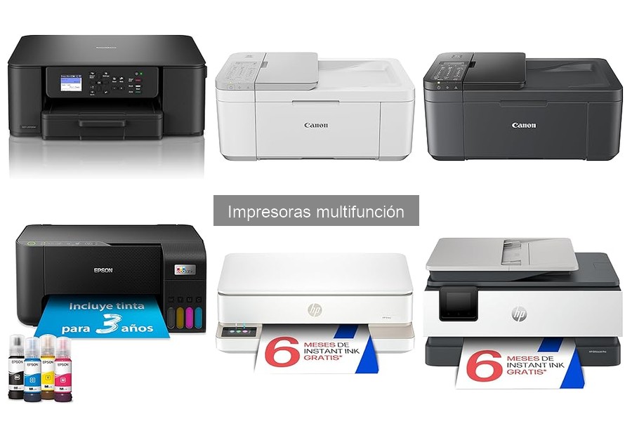 Tipos de impresoras multifunción: guía completa para elegir