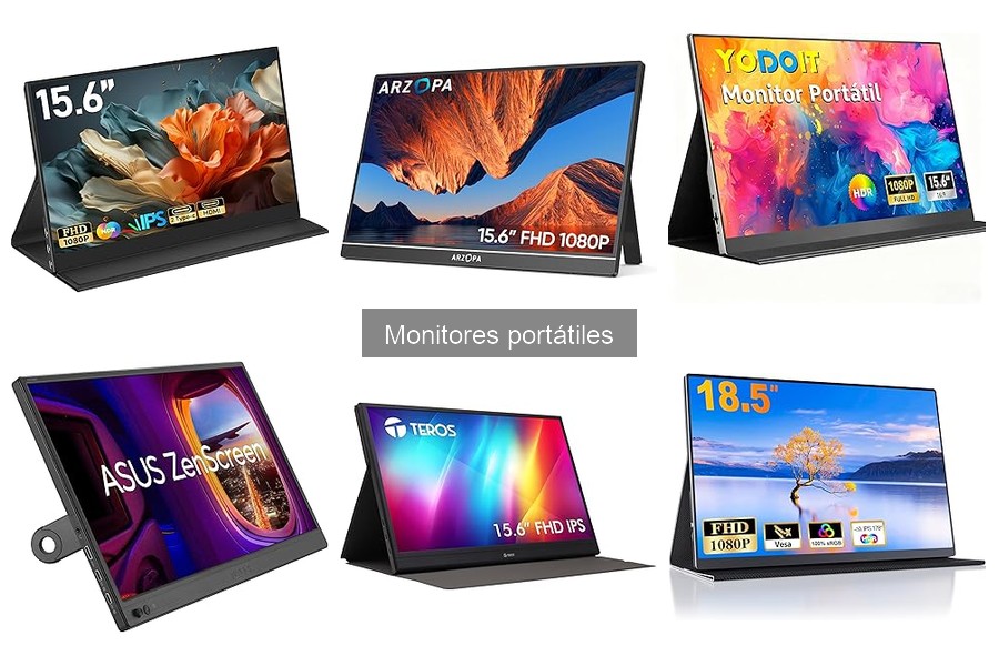 Tipos de monitores portátiles y sus características