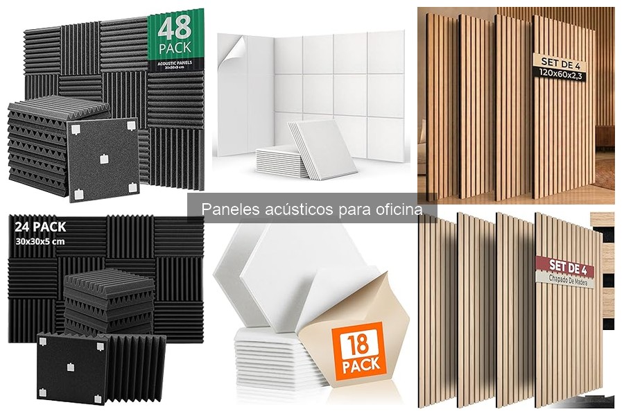 Tipos de paneles acústicos para oficina y sus características