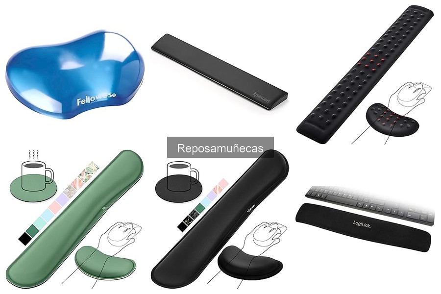 Tipos de reposamuñecas: materiales y diseños para tu oficina
