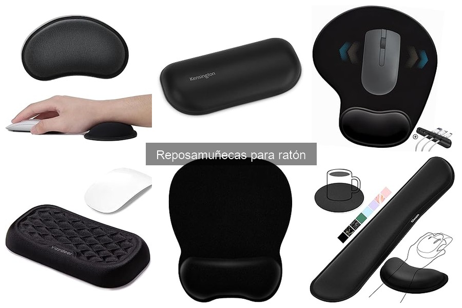 Tipos de reposamuñecas para ratón: gel, espuma y más