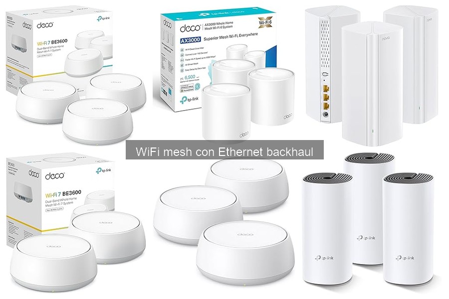 Tipos de sistemas WiFi Mesh: guía de opciones con Ethernet