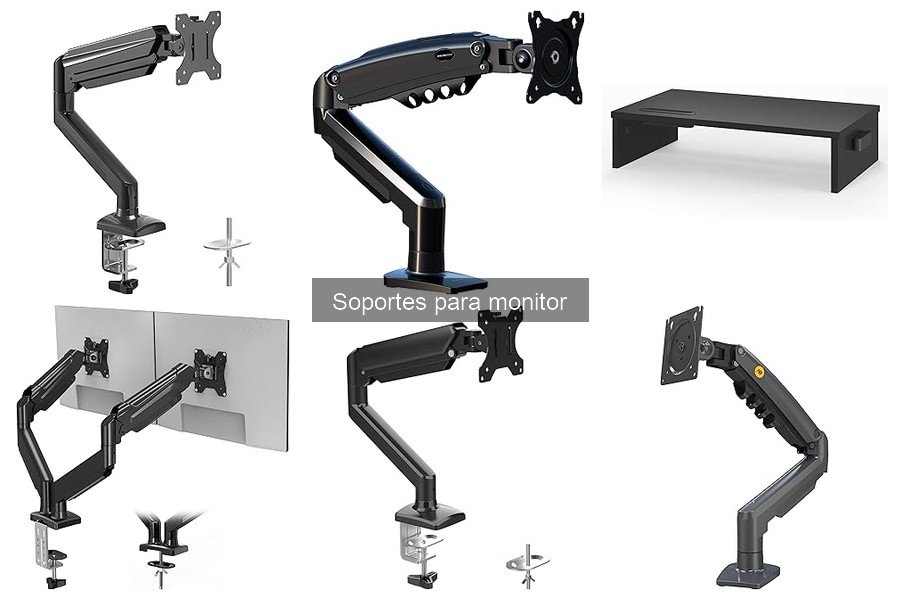 Tipos de soportes para monitor y sus características