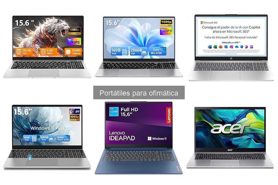 Ventajas y desventajas de los portátiles para ofimática